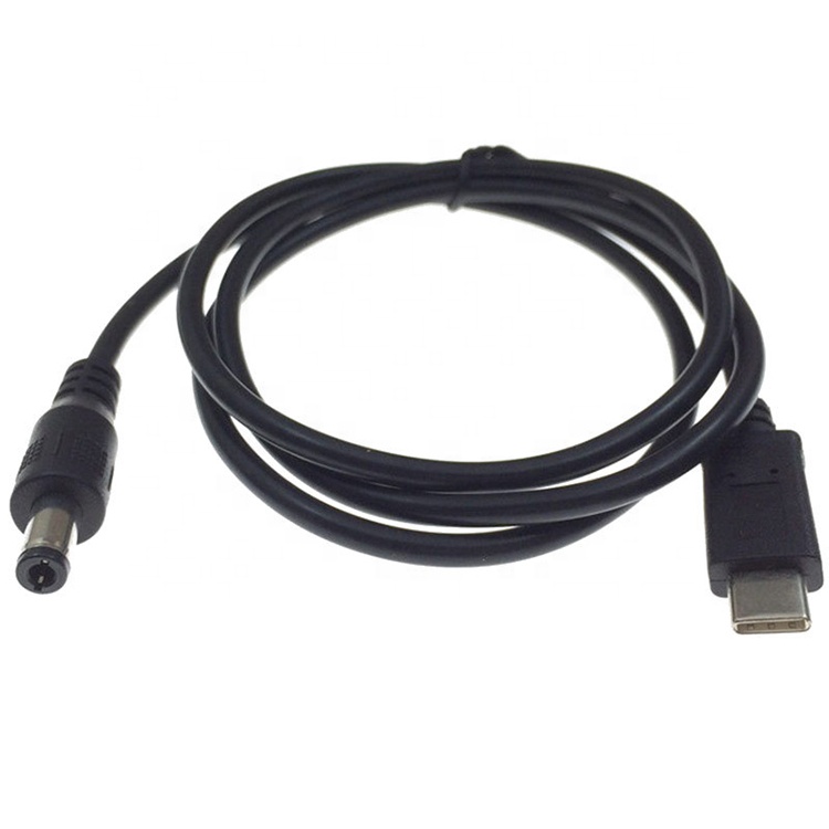 PD Fast Charging 65w 20v 3A Type C to DC 5.5x2.1mm Power Supply Charger Cable for Laptop
