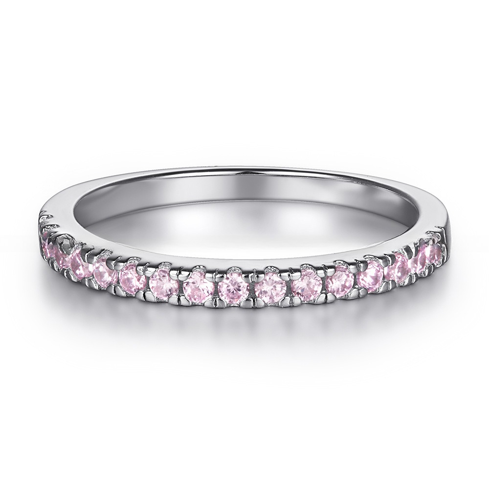 925 Sterling Silver Bridal Ring Sets Round Cut CZ Engagement Wedding Rings For Her