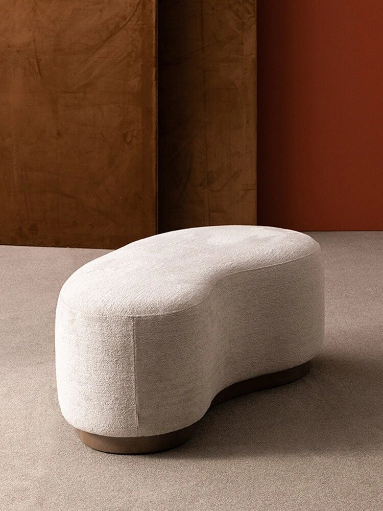 Hotel Room Cushion Sofa Scandinavian Style Wood Base 1-2 Seater Bed End Bench