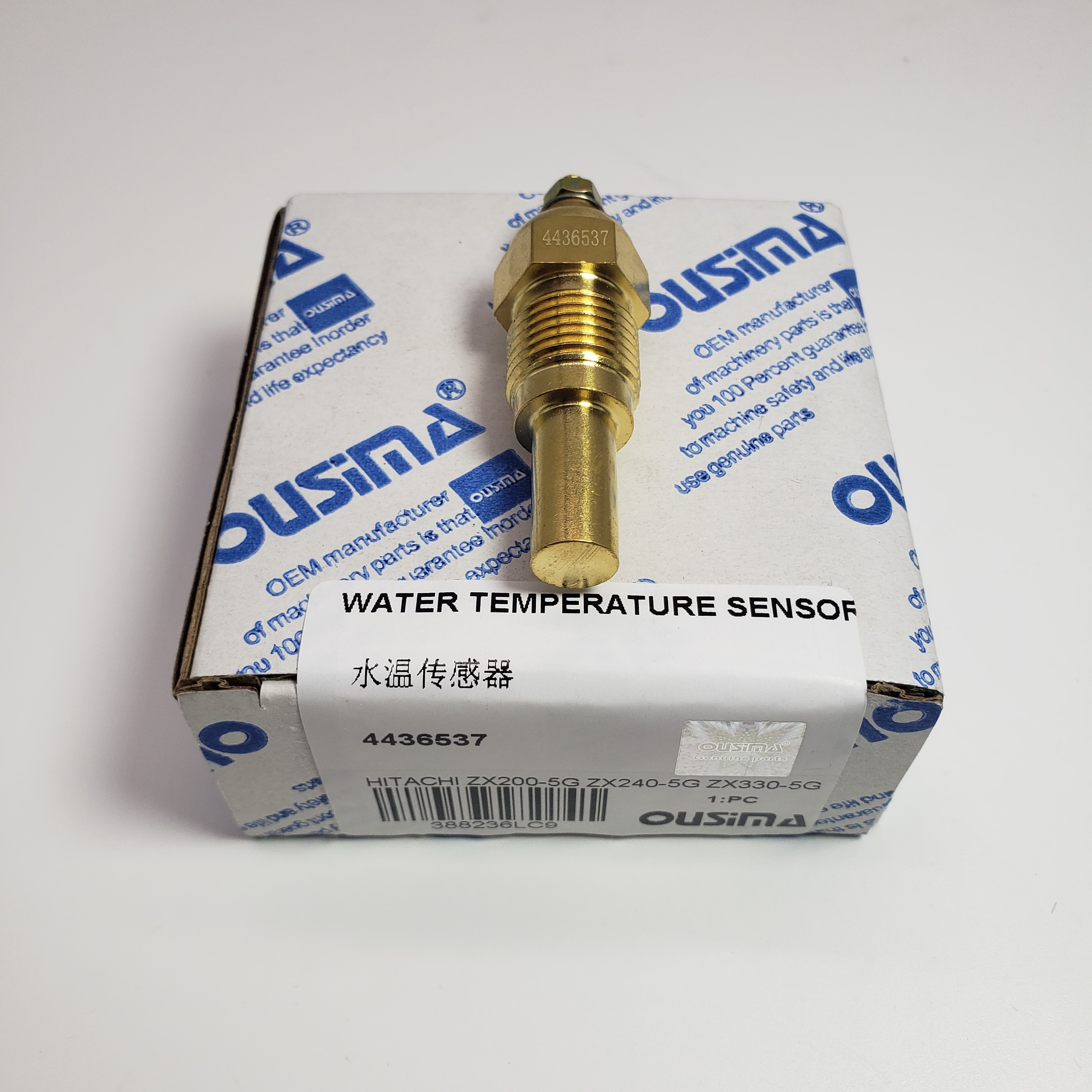 Water Temperature Sensor 4436537 For Hitachi EX200-5G ZX240-5G ZX330-5G