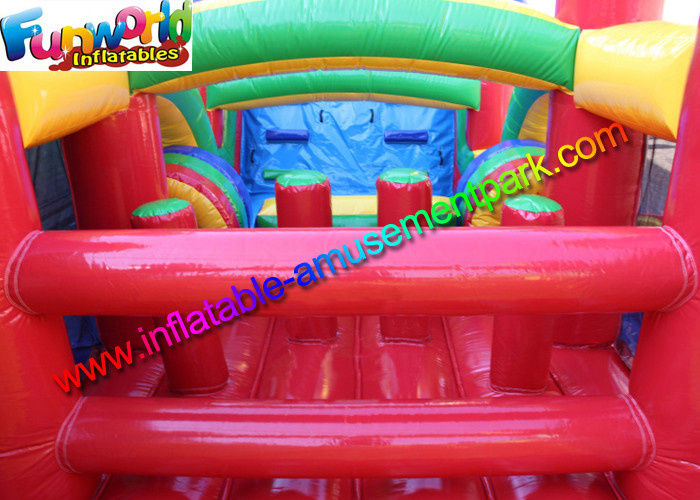 Gaint Inflatable Obstacle Course / Crazy Boot Camp Challenge For Outdoor Game