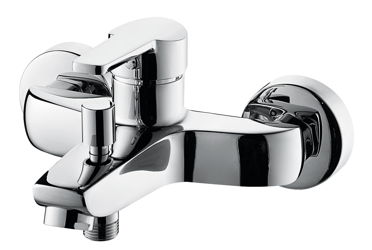 Sustainable Hygienic Brass Chrome Bath Mixer Taps With Ceramic Mixing System