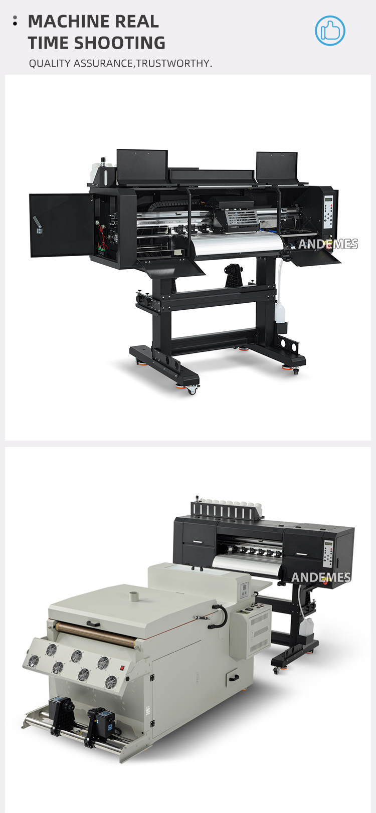 24inch 9 Colors DTF Transfer Fluorescent Printer for Professional and Senior PET Film