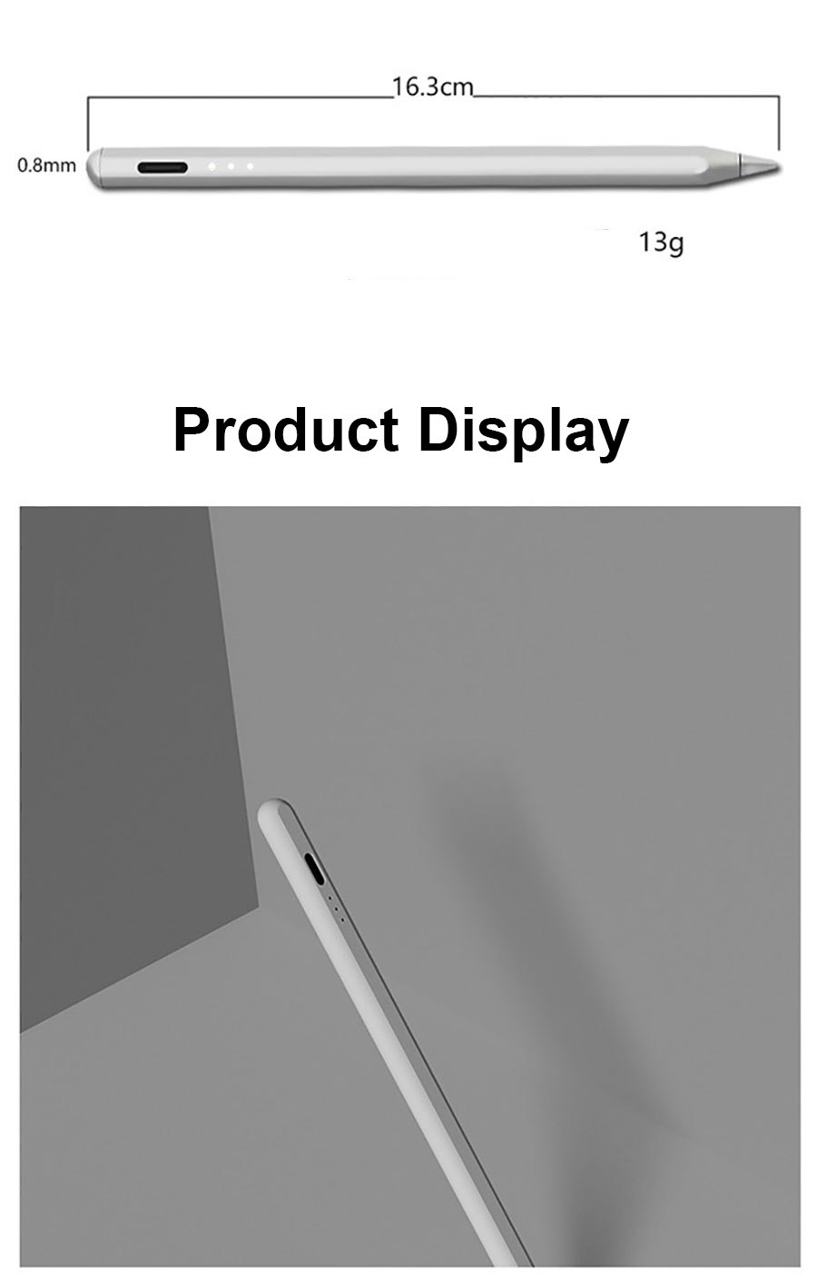 140mah Universal Capacitive Stylus Pen Drawing Pencil For Phone