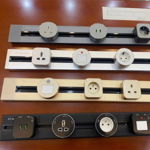  Customized Tabletop Socket Adapter for Electric Socket Wall Usb Outlet and Power Track Manufactures