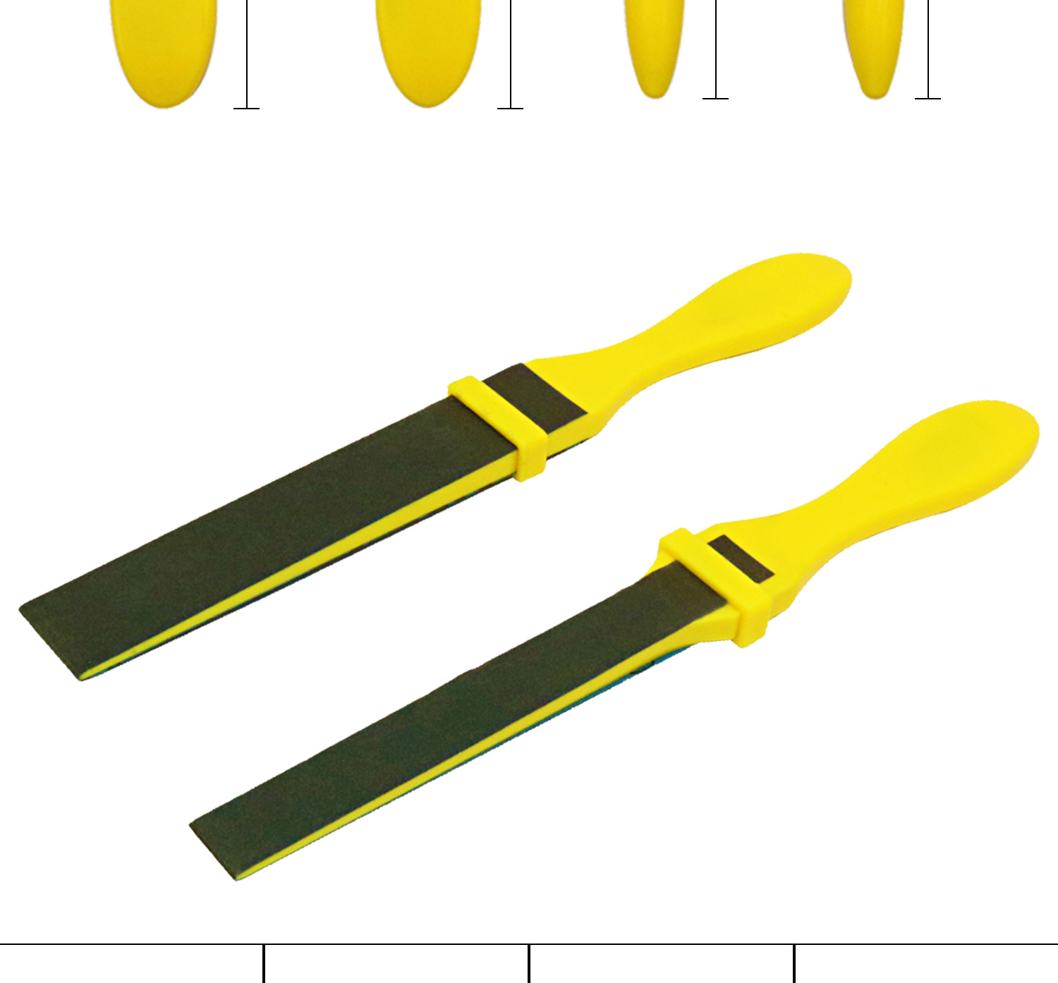 215/248mm Jewelry Sanding Sticks Half Round Polishing Square
