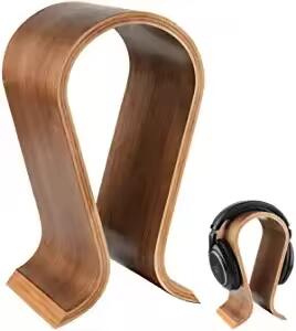 Headphone stand U-shaped headset display stand walnut gaming display stand