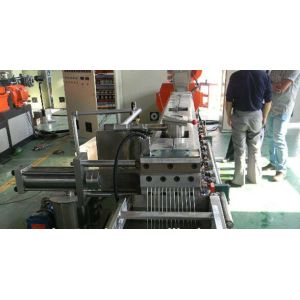 PET Parallel Screw Plastic Granules Machine  , Film Pelletizing Extrusion Line