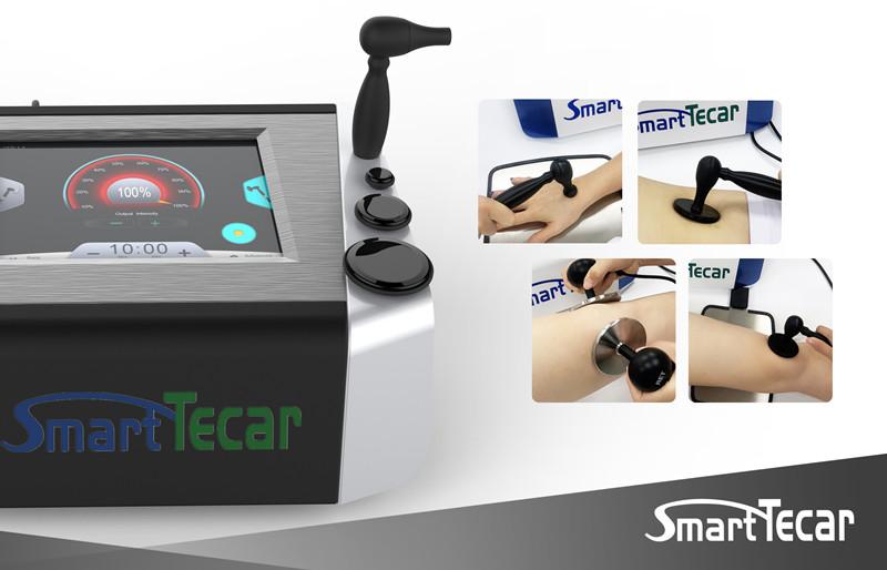 Double 80mm Handle AC220V Tecar Therapy Diathermy Machine