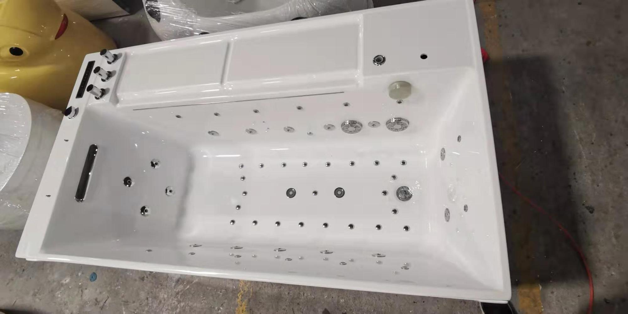 1800MM 70 Inch Freestanding Tub With Air Massage Whirlpool Dome Tent Hotel