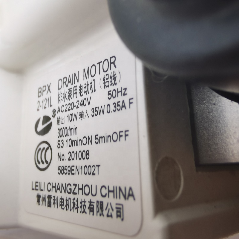 Directly Sell Grey Plastic 220V Washing Machine Pump for LG 5859EN1002T