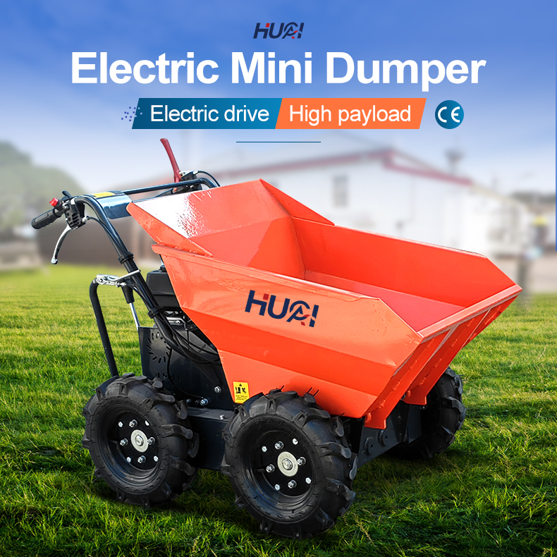 Versatile Mini Dumper Track Carrier with Hydraulic Tipping and 93 Unleaded Gasoline