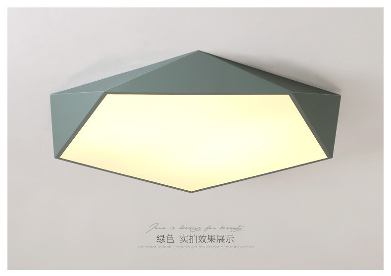 concise modern diamond Ma Long Series small/medium/big simple and fashionable bedroom/living room/balcony ceiling lamp
