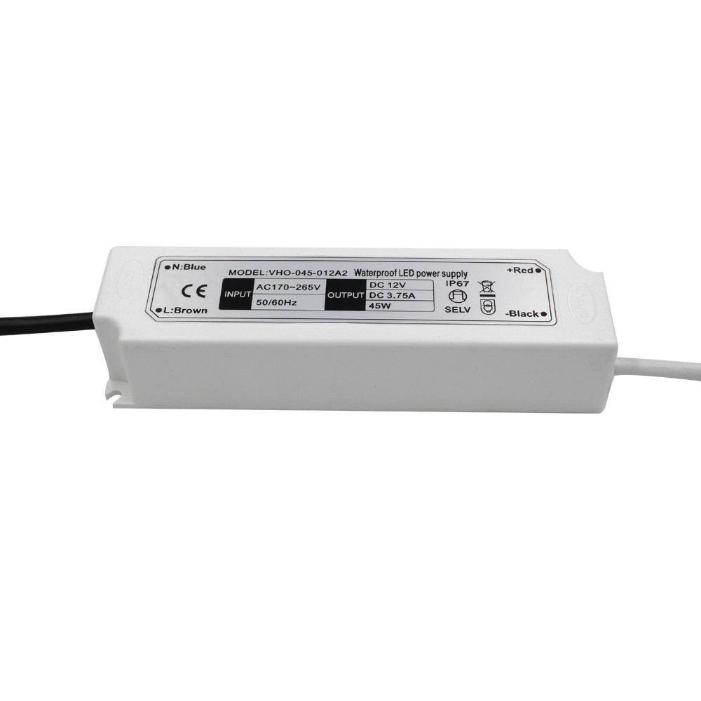 Aluminum Enclosed 12V 24V LED Strip Driver 100W Ultra Thin Power Supply