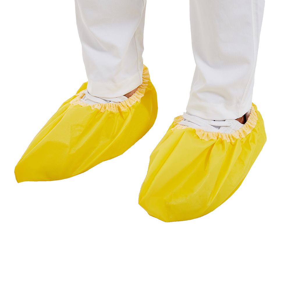 80gsm Disposable Boot Cover , Blue Booties Shoe Covers 45x36cm