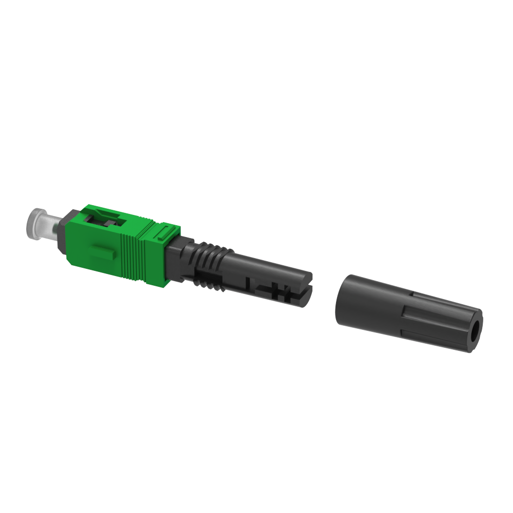 Fast Connector Simplex SC APC Fiber Optic Drop Cable with UPC Polished Field Assembly