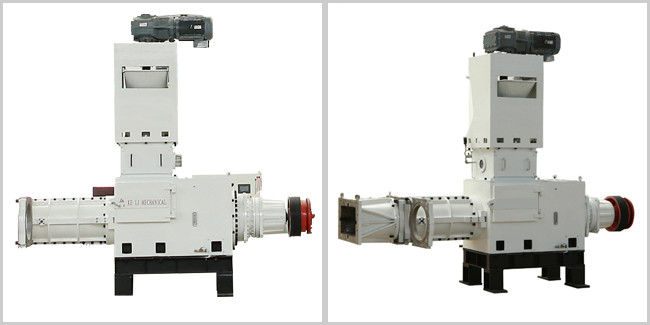KLJ40L Vertical Single Screw Vacuum Extruder Machine For Bricking Making