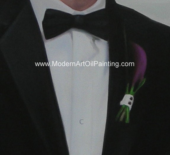 Canvas Custom Oil Painting Portraits From Photographs Hand Painted Wedding Portraits