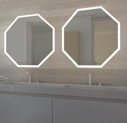 Anti Corrosion Frameless Led Bathroom Mirror Copper Free Flexible Strip