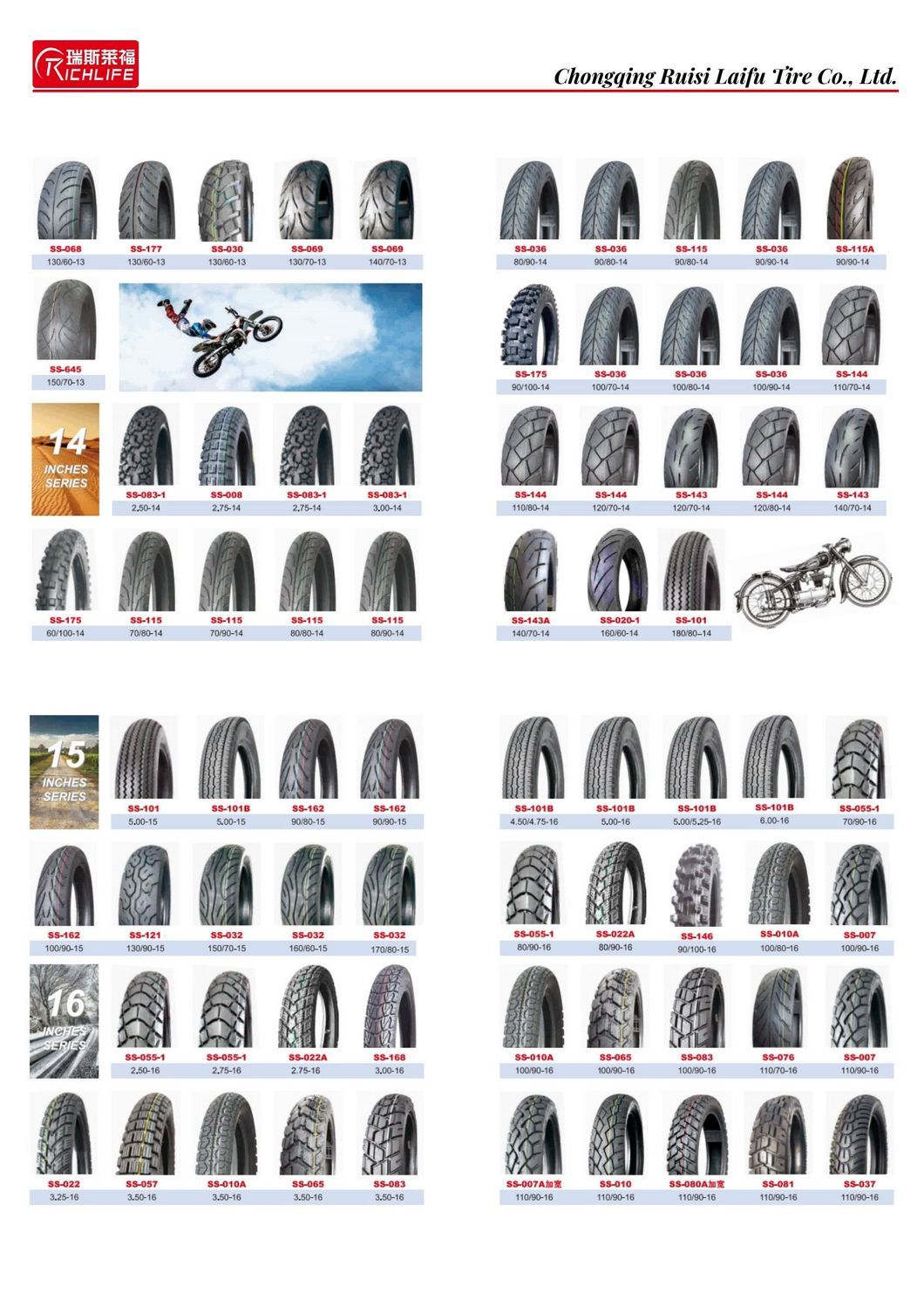 New Condition 180/55-17 Jd333 8pr Tl Motorcycle Rear Tire Casing Mini Dirt Bike off-Road Performance Upgrade for Bicycle Use