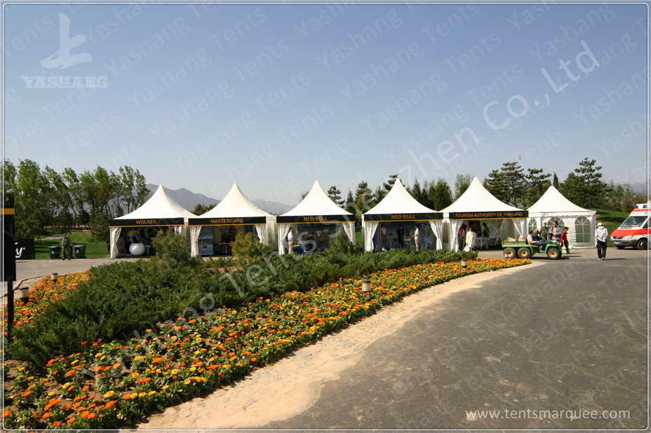 Outside Show Activities High Peak Tension Tents With 850Gsm Top Cover Fabric Cover