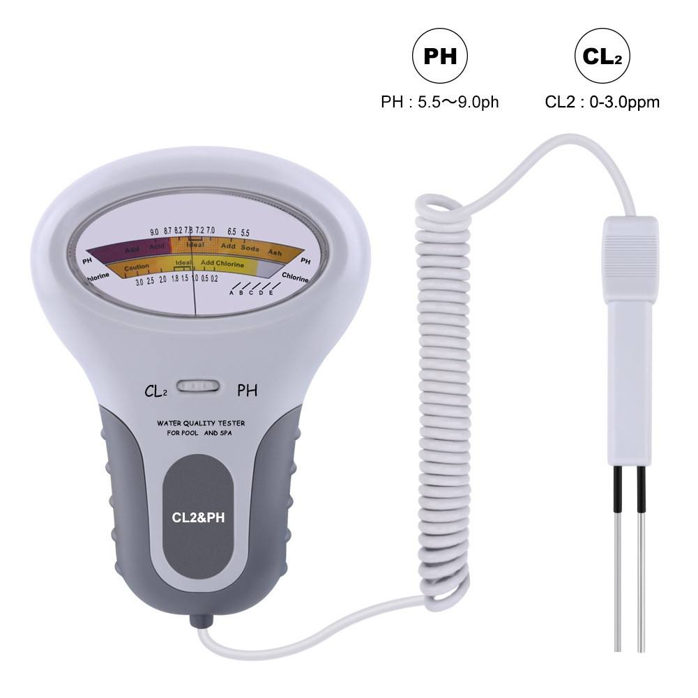 Cl2 PH Detector Pen Portable Electrical Tester for Measuring Water in Swimming Pools