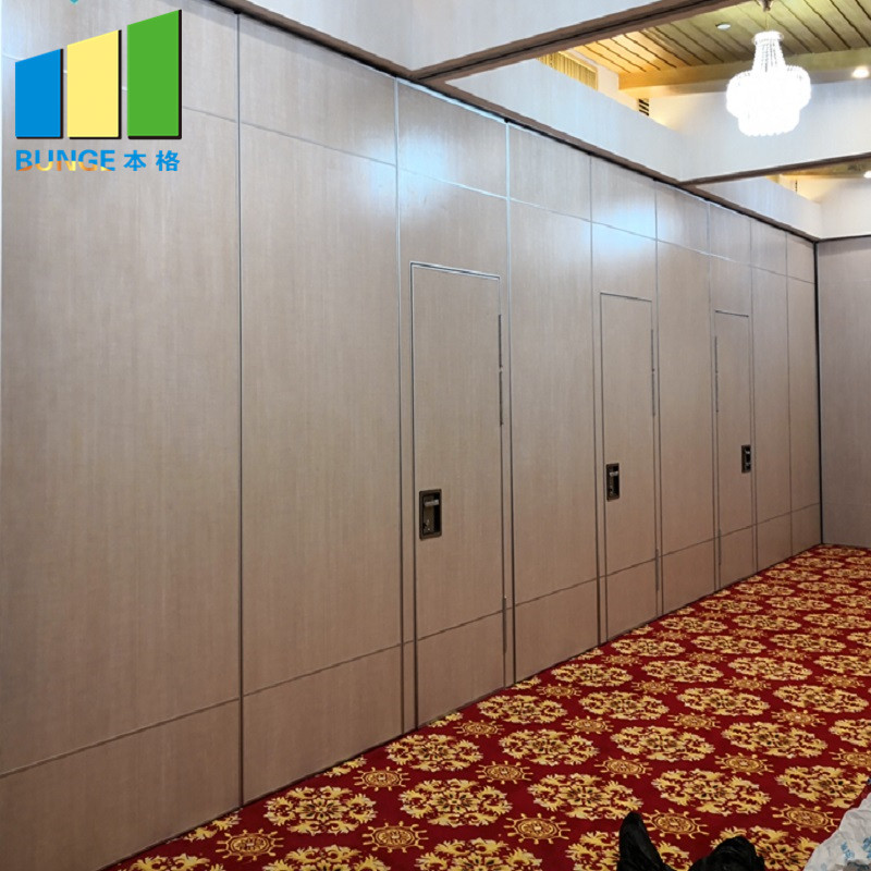 Operable Foldable Sliding Office Sound Proof Partitions Laminate Surface