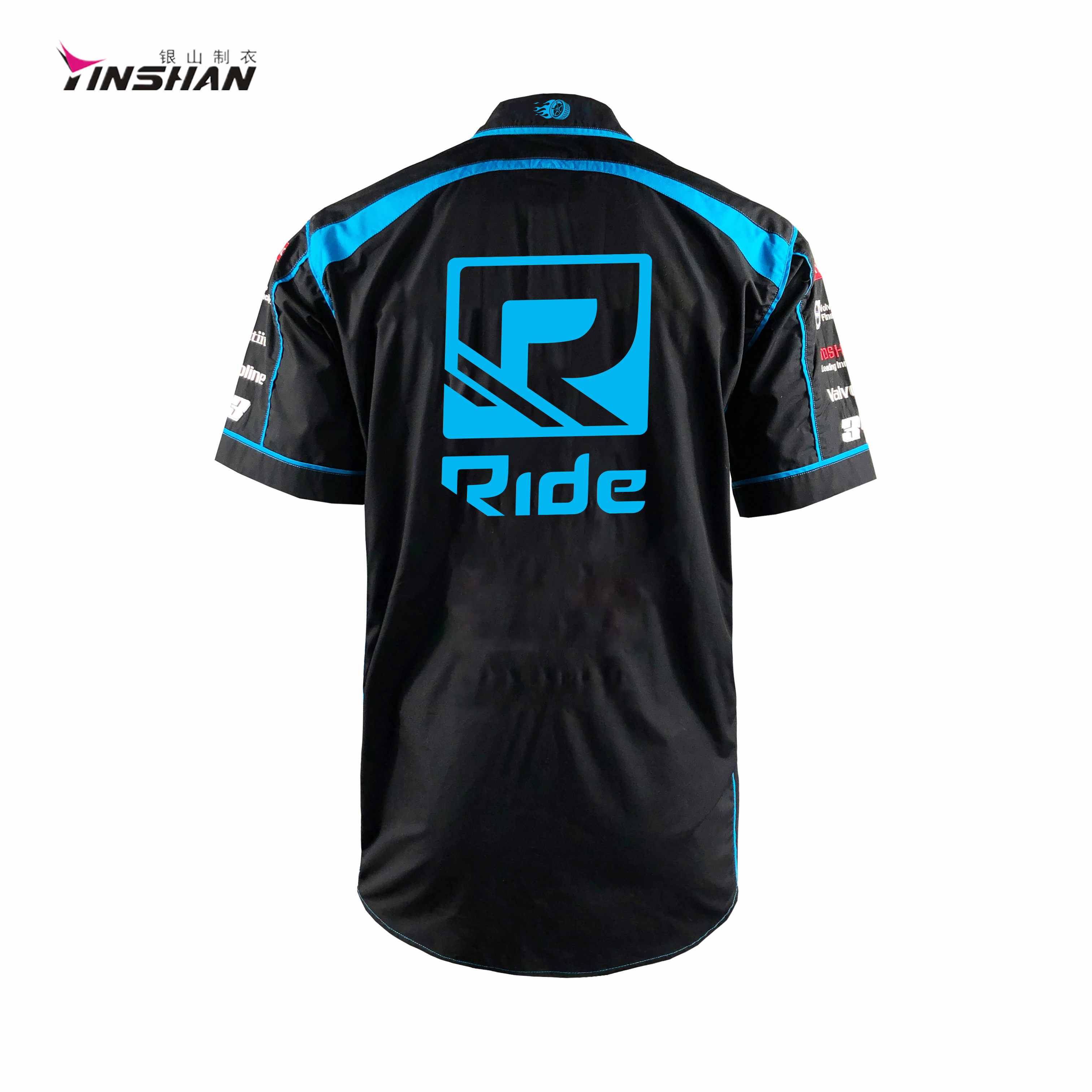 Summer Season Motorcycle Auto Racing Sportswear Custom Logo Team Shirt for Men's F1