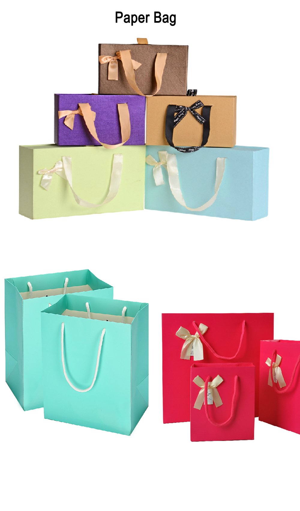 OEM eurotote paper bag with hot stamp logo
