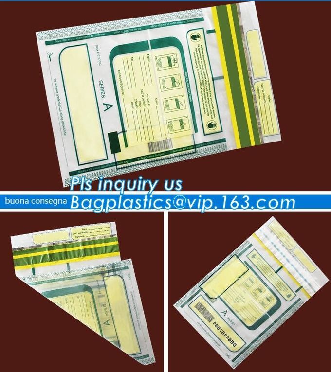 Document safe tamper proof bank deposit bag, Steb Plastic Money Pe Bank Deposit Coin Security Pouch Bags With Seal For C
