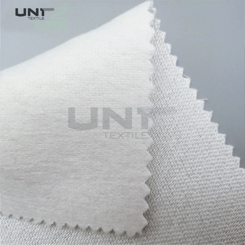 Single Side Brushed Woven Polyester Tie Interlining Fabric For Men Neck Tie