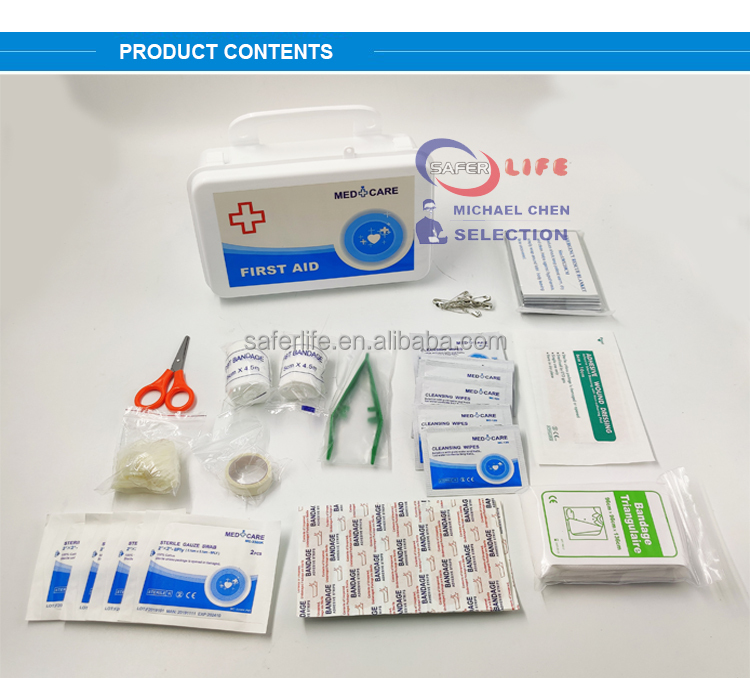 High quality plastic empty first aid box for first aid emergency