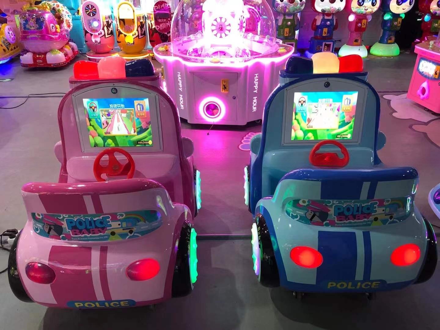 Rocking Machine Coin-operated Rocking Car Supermarket Children's Playground Commercial Electric Fiberglass Coin Pusher >3 Years