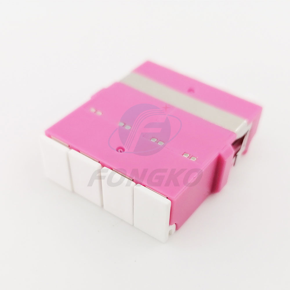 LC OM4 Pink Quad Fiber Optic Adapter With Auto Shutter 850nm