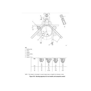 IEC 61386-21 Figure 103 Bending Apparatus For Non-Metallic And Composite Conduit
