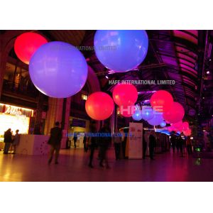 LED DMX512 Illumination Inflatable Lighting Moon Balloon Hanging Use