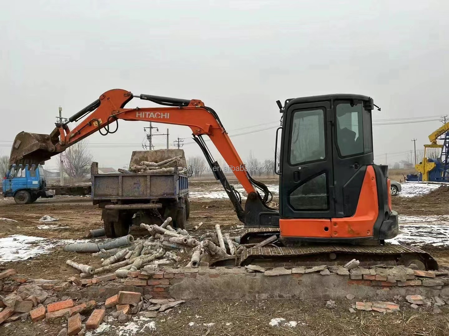 Hitachi hot sale Used mini digger Hitachi ZX55U Cheap price/Nice quality Hitachi ZX55U Second hand hydraulic crawler excavator
