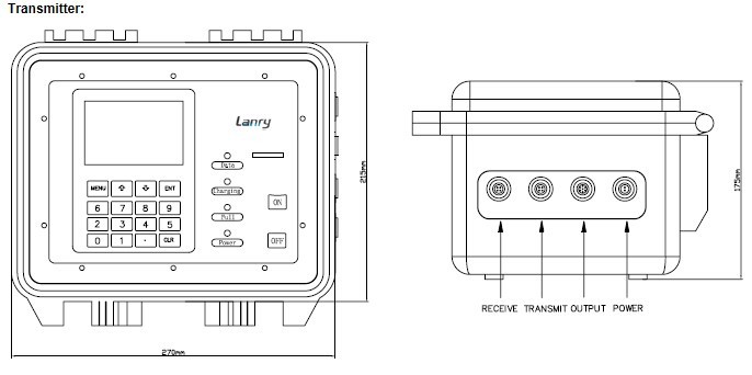 0.5% Of Reading Repeatability Protable Type Doppler Effect Ultrasonic Flow Meter For Sewage Treatment Plant