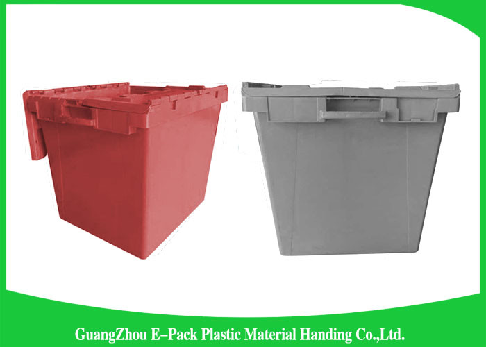 50kgs Security Moving Plastic Attached Lid Containers easy to clean