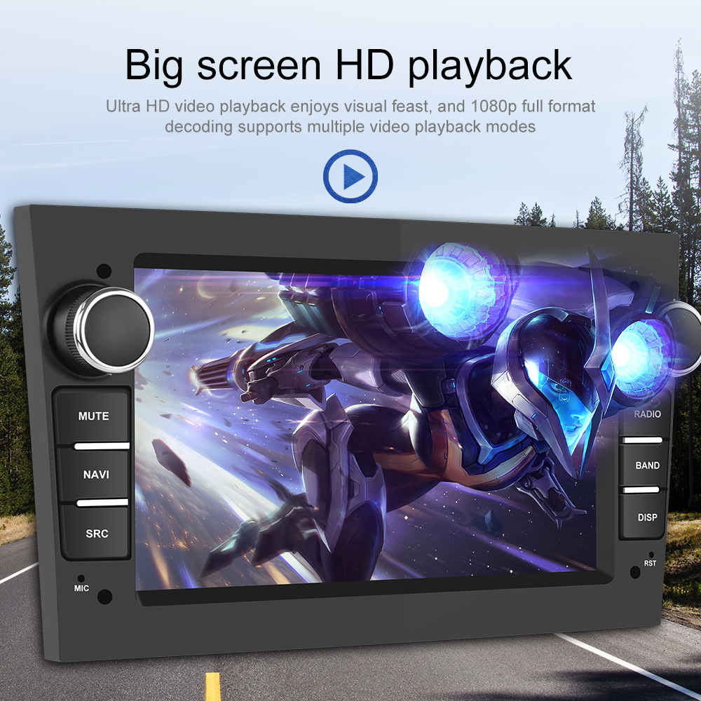 7" Screen Size Android 12 Car Multimedia Player with Carplay GPS WIFI Universal Display