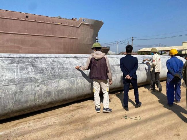 Marine Boat Launching Rubber Airbags Customizable Size And Layers