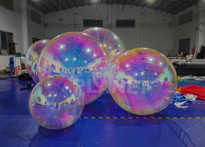 Advertising Decoration Illusion Color Inflatable Mirror Balloon Inflatable Mirror Ball For Christmas Decoration