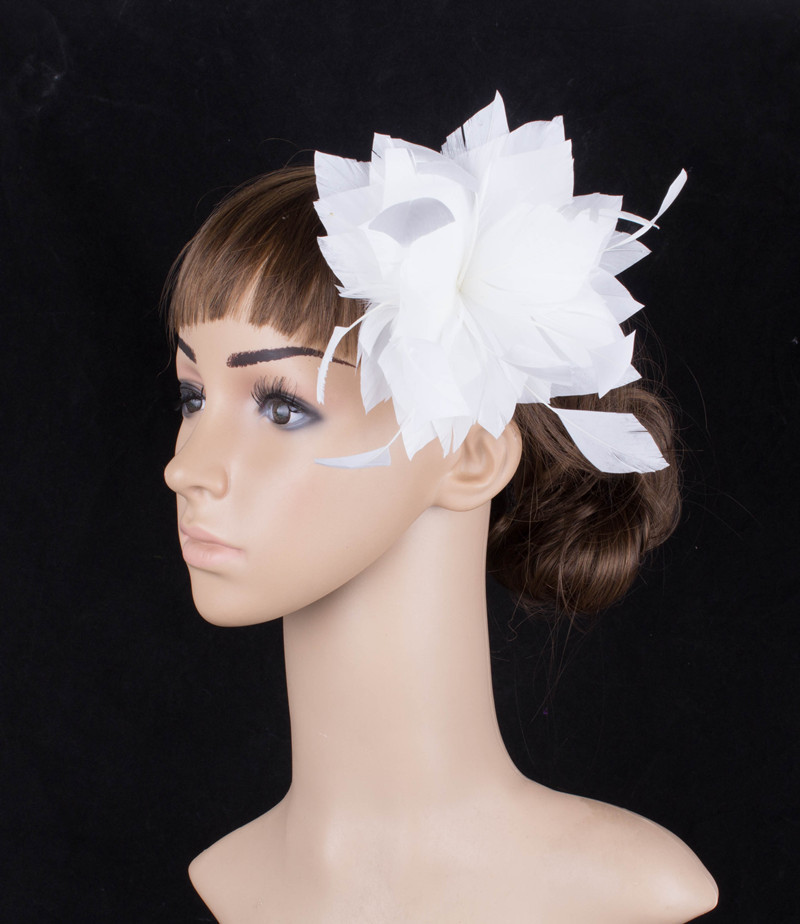 Chic Sinamay Base and Feather Fascinator Hat for Event Party Supplies