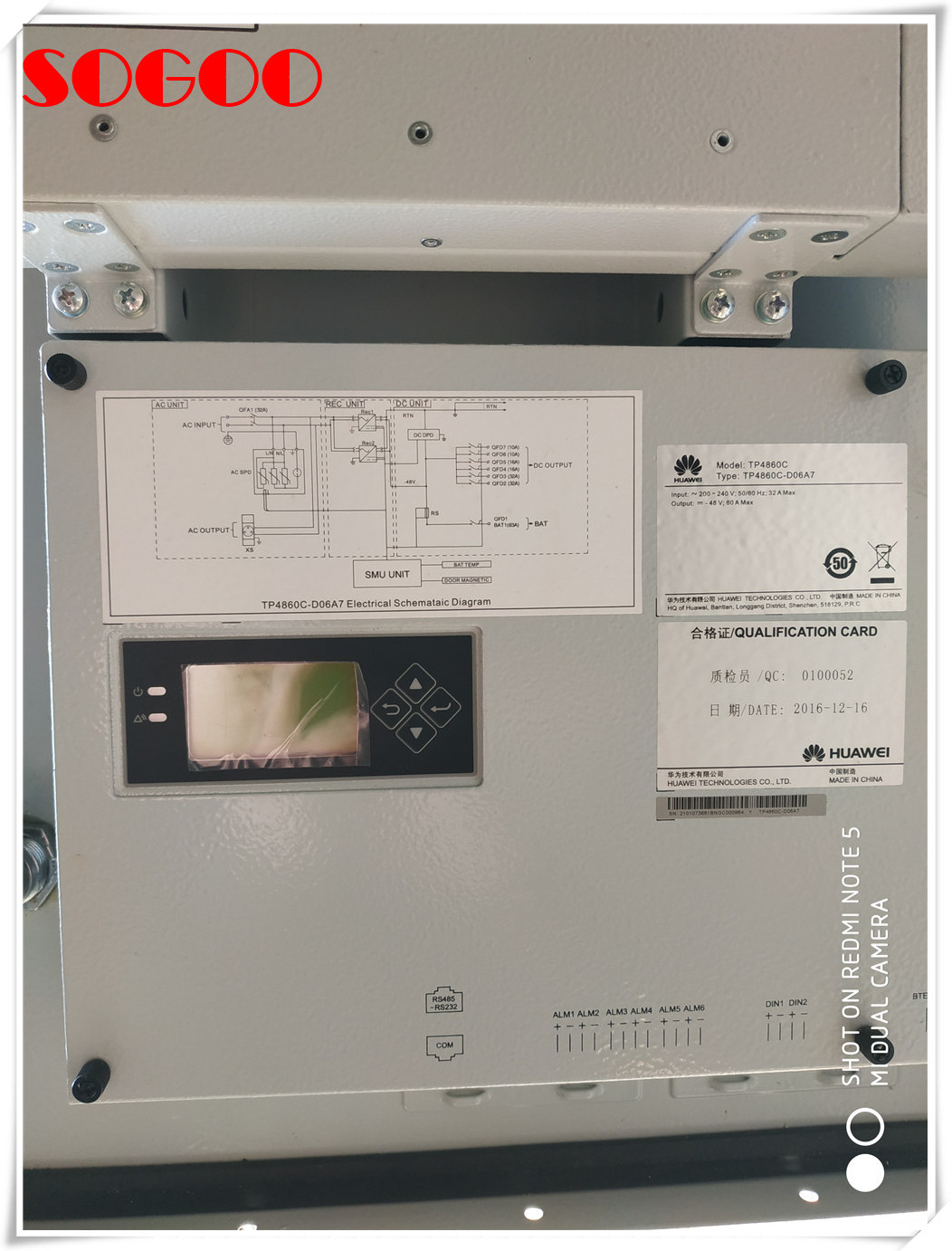 Huawei ITP4860C-D06A7 Indoor And Outdoor Wall-Mounted Power Cabinet 48V60A