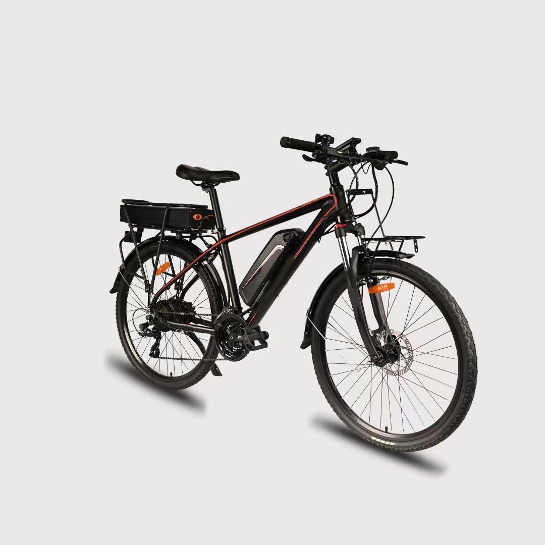 Long Range 200KM 26 Inch Electric Mountain Bike With 48V 30Ah Integrated Battery