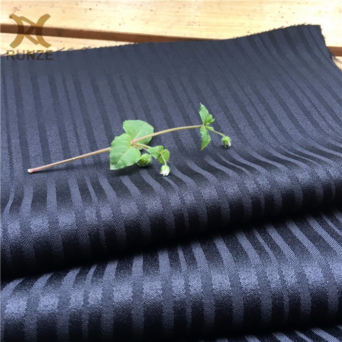 150D*300D Woven 100% Polyester Dobby Jacquard Stripes Fabric For Shirts Technics woven