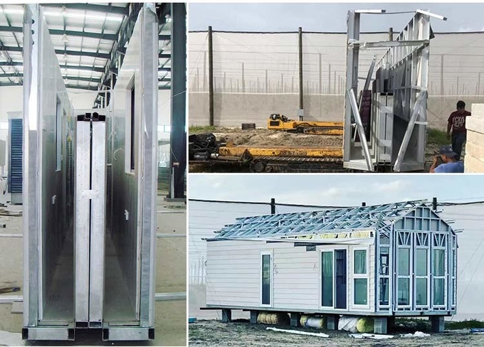 Light Steel Frame Deign Environmentally Friendly Prefab Mobile Homes Quick Assemble