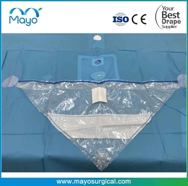 Medical Consumable Disposable Urology Surgical TUR Drape With Rubber Finger Cot