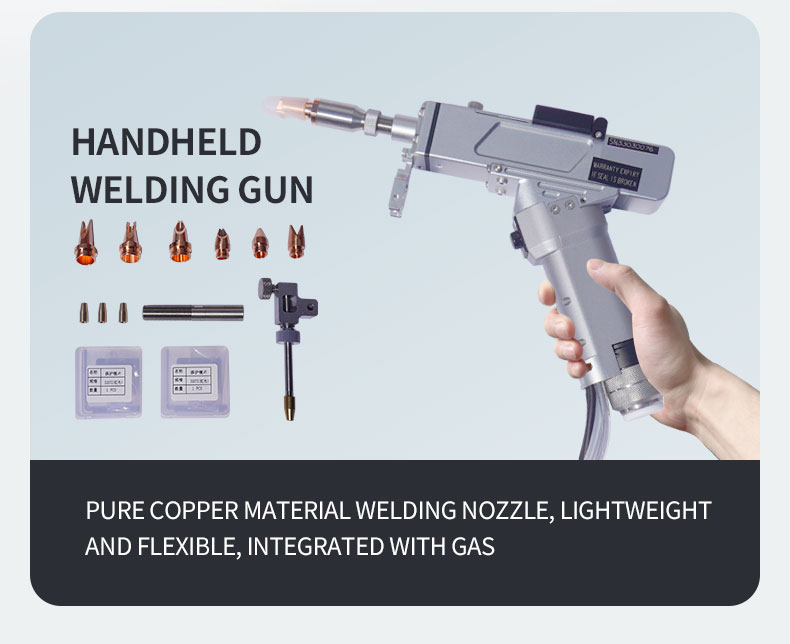 Continuous Fiber Laser Handheld Welding Machine for Water-cooled Welding of Stainless Steel Aluminum Copper