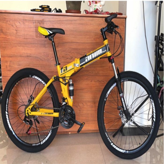 High Carbon Foldable Mountain Bike , 26 Inch Off Road Mountain Bike